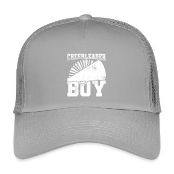 Cheerleader Boy - Kids’ Trucker Cap - light grey - Front