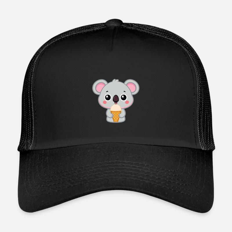 Kawaii Eiskaffer-Gourmet-Koala Kinder Trucker-Cap