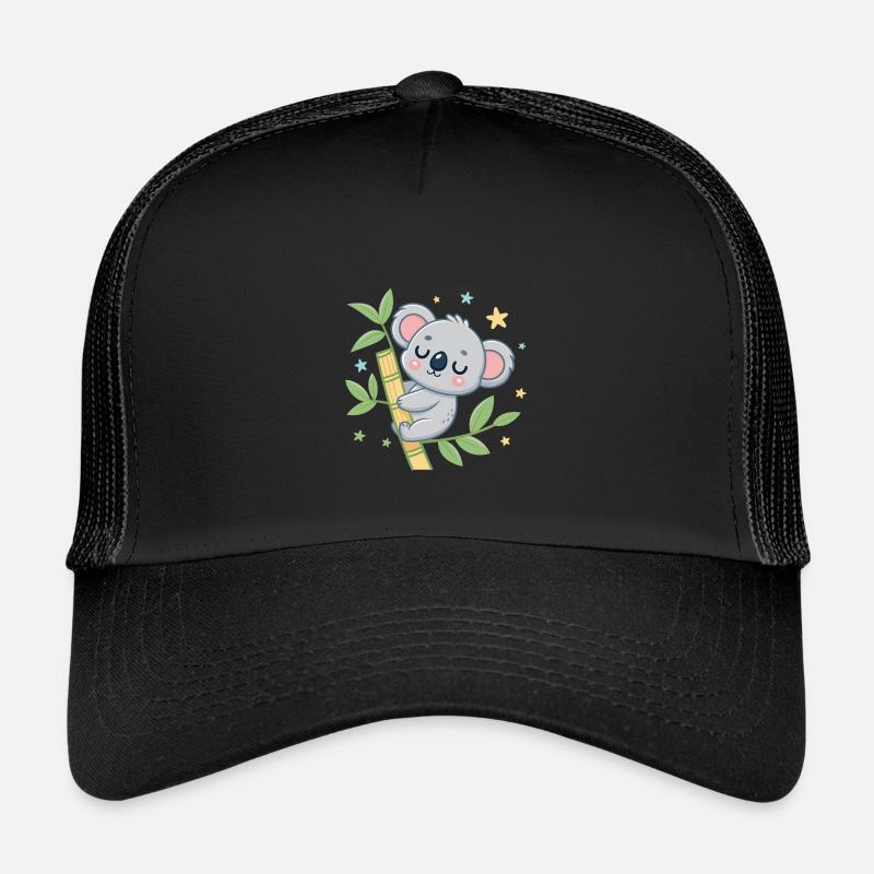 Koala on Bamboo Reverie Kids’ Trucker Cap
