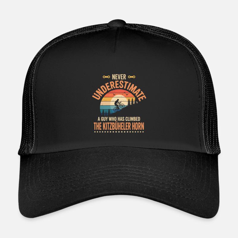 A Guy Who Has Climbed TKitzbüheler Horn - Casquette trucker enfant - noir/noir