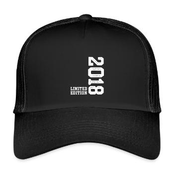 8th Birthday 2018 Limited Edition Boy Girls - Kids’ Trucker Cap - black/black - Front