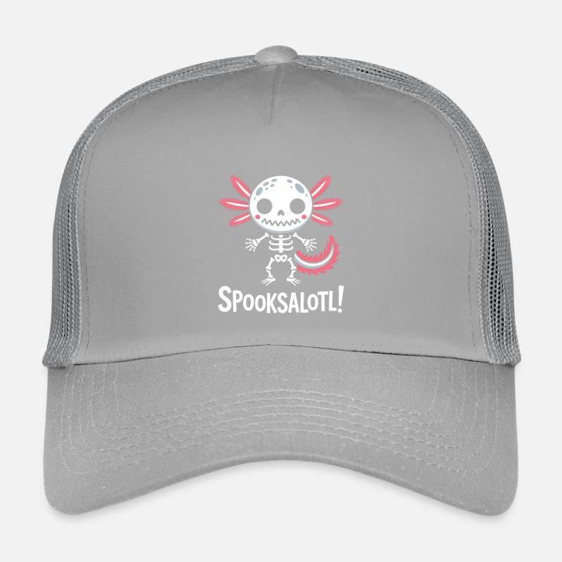 Spooky Skull with Pink Wings Kids’ Trucker Cap
