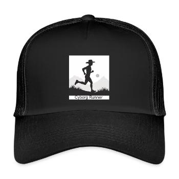 Cyborg Runner - Kids’ Trucker Cap - black/black - Front