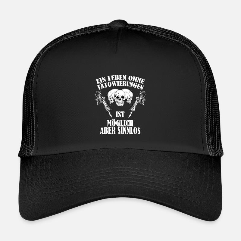 Ein Leben ohne Tätowierungen... - Kinder Trucker-Cap - Schwarz/Schwarz
