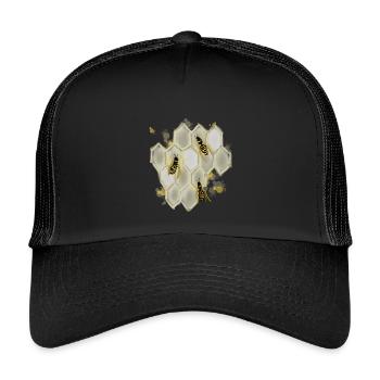 Wasps - Kids’ Trucker Cap - black/black - Front