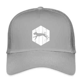 Croquis de chien - Casquette trucker enfant - gris clair - Devant