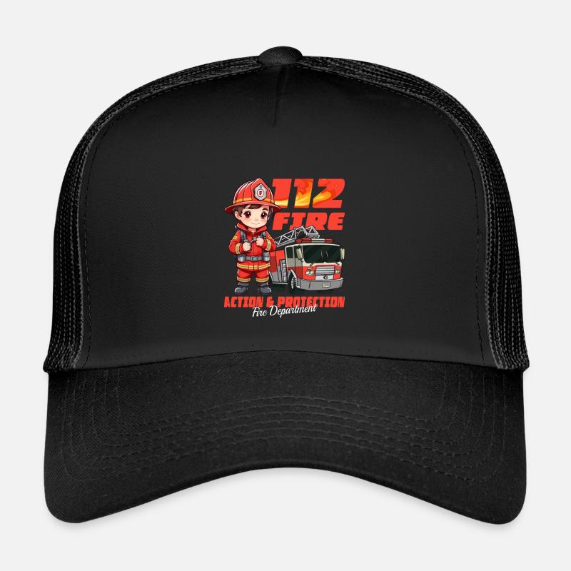 Kleine Feuerwehrmann Kinder Trucker-Cap