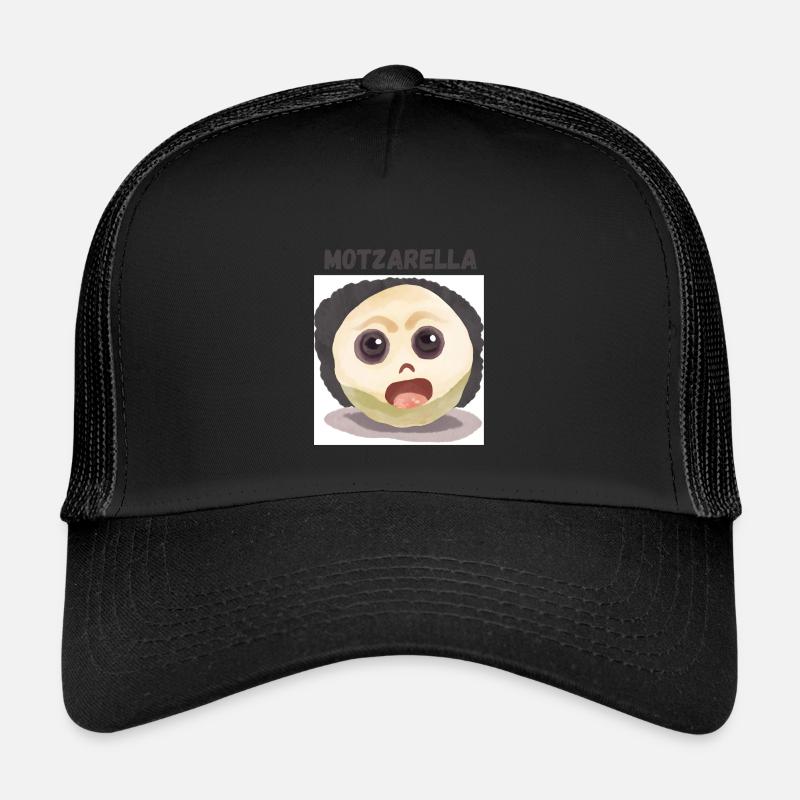 MoTzarella - Kinder Trucker-Cap - Schwarz/Schwarz