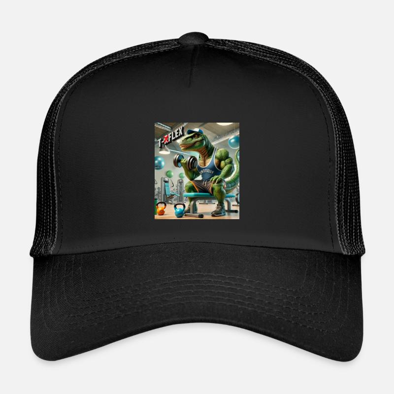 Dino T RFLEX - Kinder Trucker-Cap - Schwarz/Schwarz