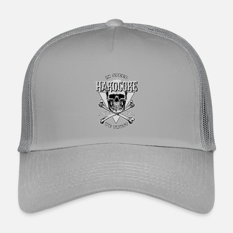 Motorrad Biker Chopper Custom mit Totenkopf Kinder Trucker-Cap