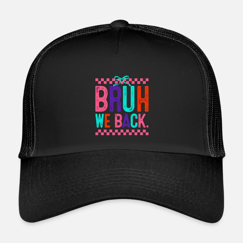 Bruh We Back Neon Pop Kinder Trucker-Cap