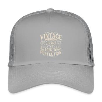 1975_Jahrgang_Vintage_Geburtstag_Geschenk - Kids’ Trucker Cap - light grey - Front