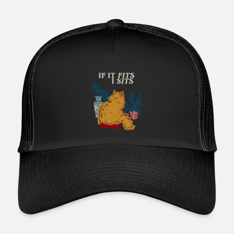 SI ÇA TIENT DANS UN SIÈGE - Casquette trucker enfant - noir/noir