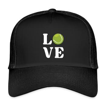 Tennis Lover - Kids’ Trucker Cap - black/black - Front