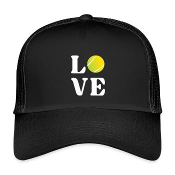 Tennis Lover - Kids’ Trucker Cap - black/black - Front