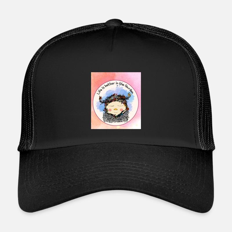Das Leben ist besser im Garten – Gnom mit Blumen Kinder Trucker-Cap