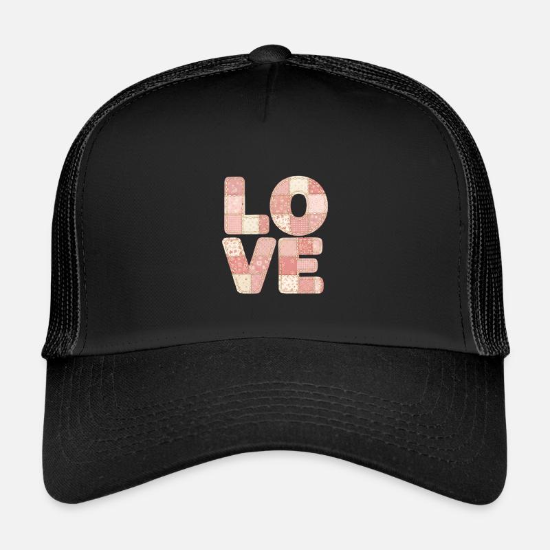 Love Patchwork Rosa Quilt Trend Design Kinder Trucker-Cap