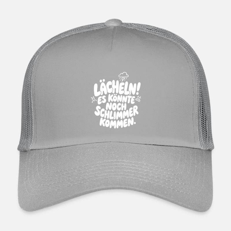 Lächeln es könnte noch schlimmer kommen Kinder Trucker-Cap