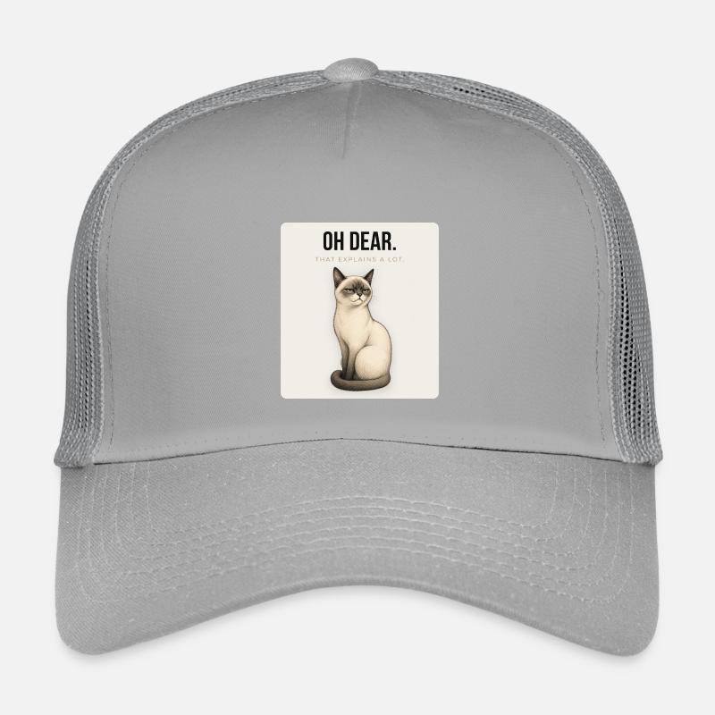 OH LÀ LÀ. Noble Chat Sarcastique Conception du Mème Casquette trucker enfant
