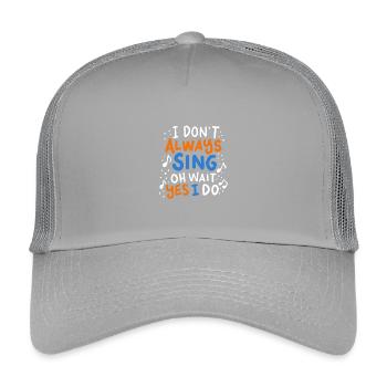 Singer - Kids’ Trucker Cap - light grey - Front