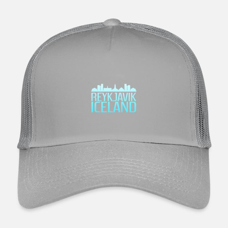 Conception de la ligne d’horizon glacée de Reykjavik Casquette trucker enfant