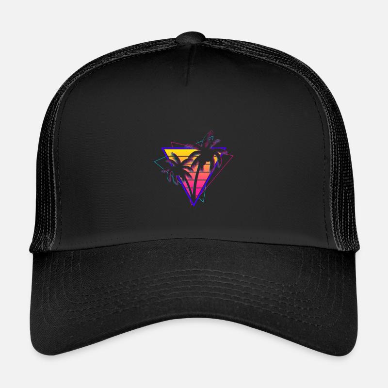Synthwave Vaporwave Sunset Retro 80s 90s Kids’ Trucker Cap