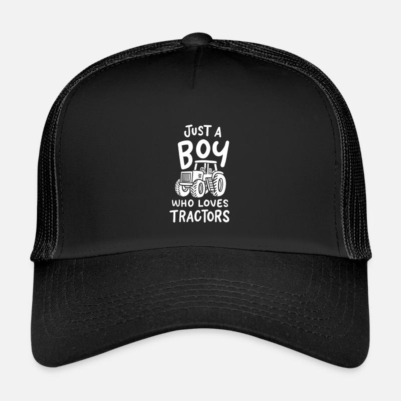 Traktoren Traktor - Kinder Trucker-Cap - Schwarz/Schwarz
