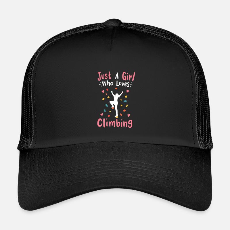 Wall climbing bouldering - Kids’ Trucker Cap - black/black