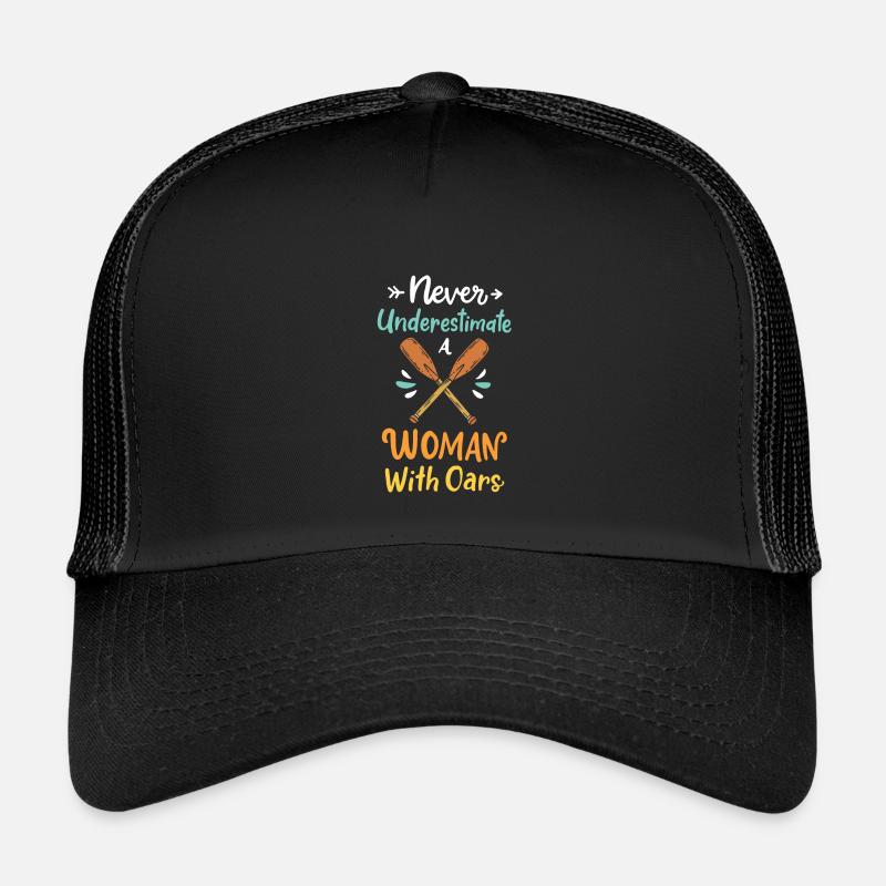 Rudern Ruder Ruderer - Kinder Trucker-Cap - Schwarz/Schwarz