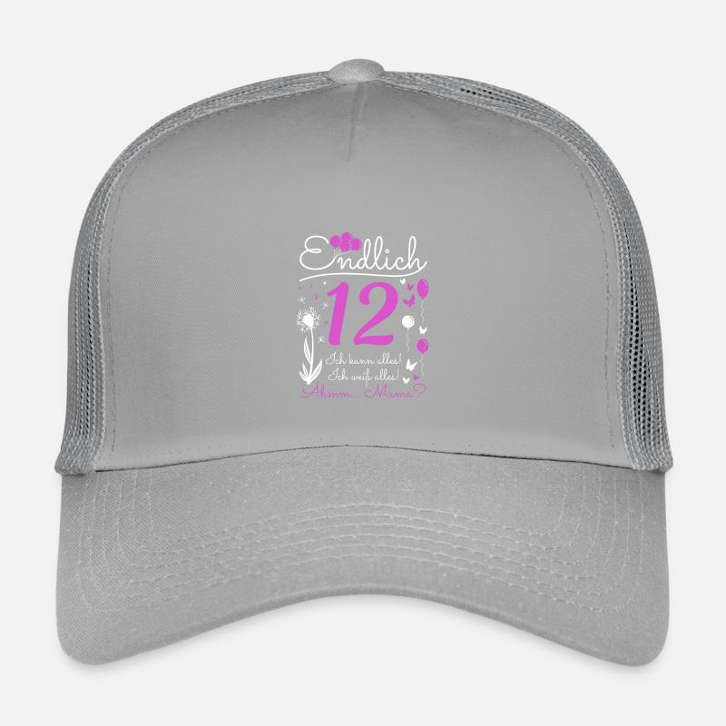 Endlich 12 Jahre Mädchen Ich Kann Alles Pusteblume Kinder Trucker-Cap