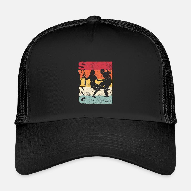 Boogie Woogie Swing Dancing Retro Colors Vintage Kids’ Trucker Cap