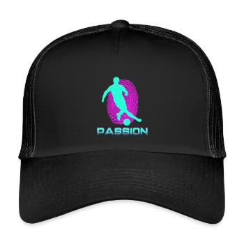 Football - Kids’ Trucker Cap - black/black - Front