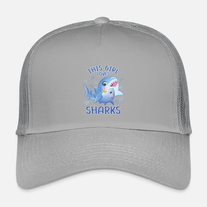 Cette fille aime les requins Casquette trucker enfant