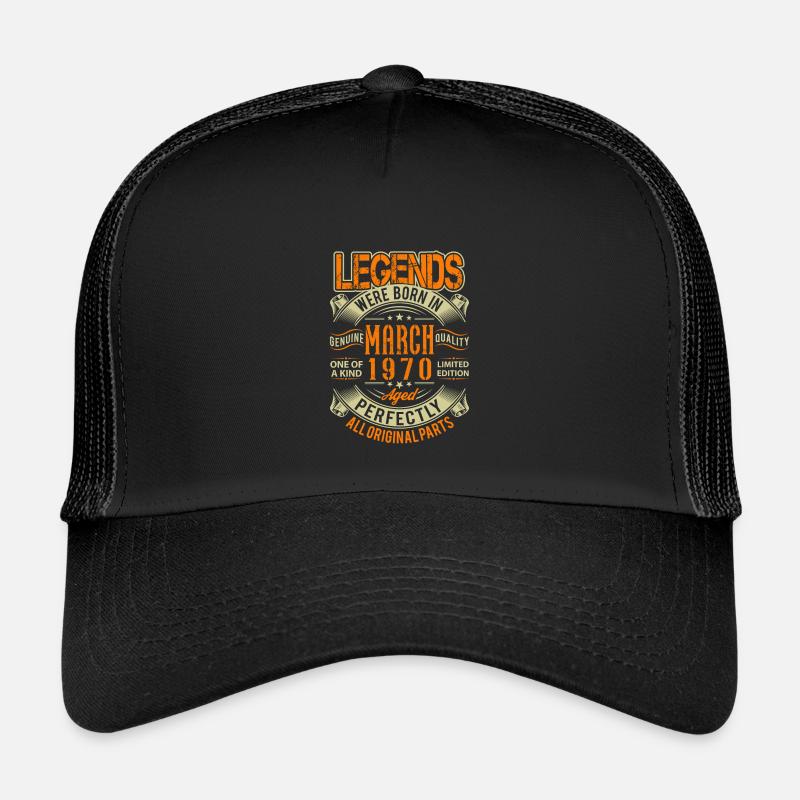 1970 March Birthday Legend Kids’ Trucker Cap