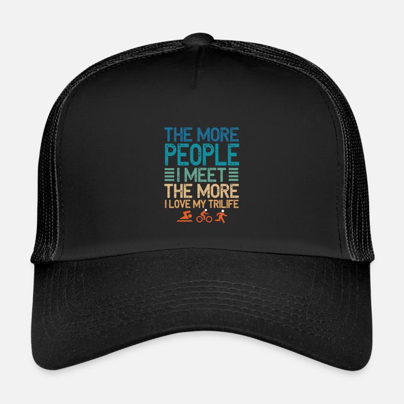 Plus je rencontre de gens trilife Casquette trucker enfant