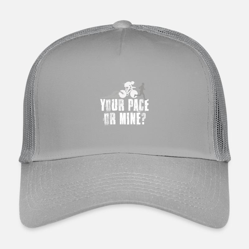Your Pace Or My Triathlon Kids’ Trucker Cap