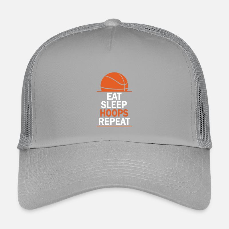 Eat Sleep Hoops Repeat Basketball Kinder Trucker-Cap