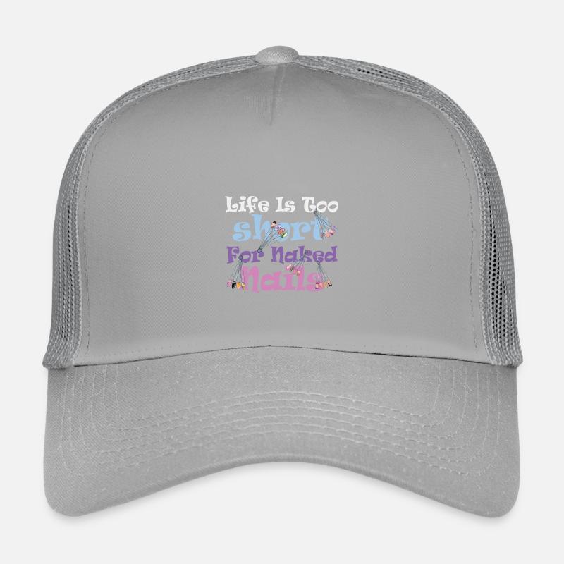 Das Leben Ist Zu Kurz Für Nackte Nail Tech Kinder Trucker-Cap