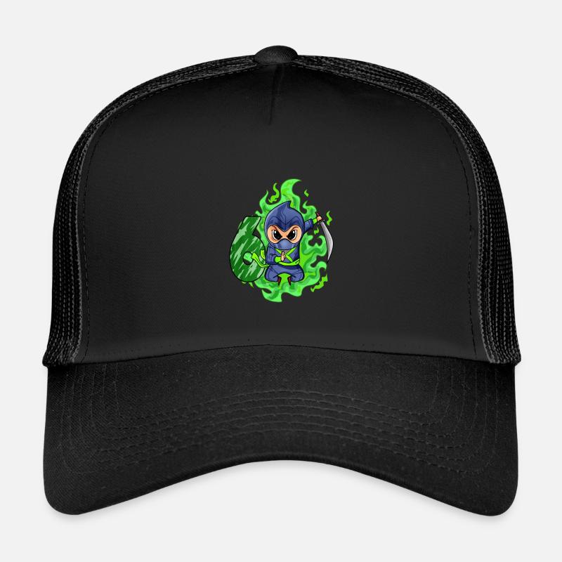 Junge 6 jährig 6. Geburtstag Junge Ninja Grün Kinder Trucker-Cap