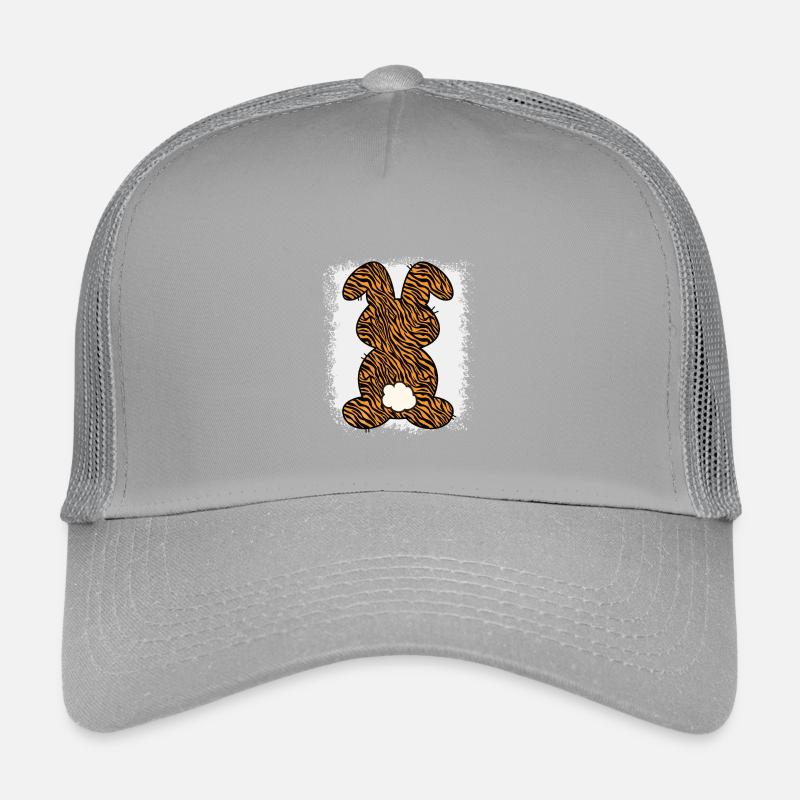 Tiger Pattern Rabbit Bleached Easter Casquette trucker enfant