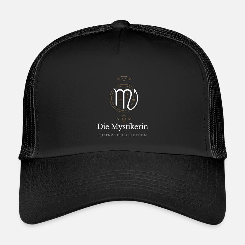 Die Mystikerin Virgo Logo - Kinder Trucker-Cap - Schwarz/Schwarz