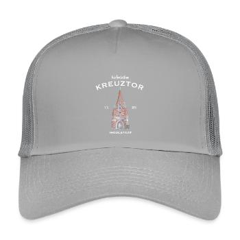 Ingolstadt, historisches Kreuztor, Bayern - Kinder Trucker-Cap - Hellgrau - Vorne