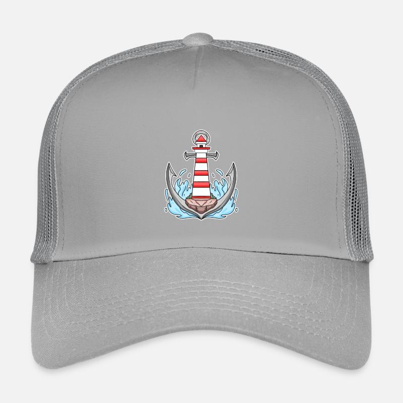 Anker Leuchtturm Mix Motiv Kinder Trucker-Cap