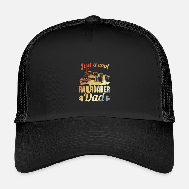 Eisenbahner Vater Kinder Trucker-Cap