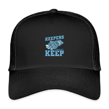 Keepers going to Keep - Kids’ Trucker Cap - black/black - Front