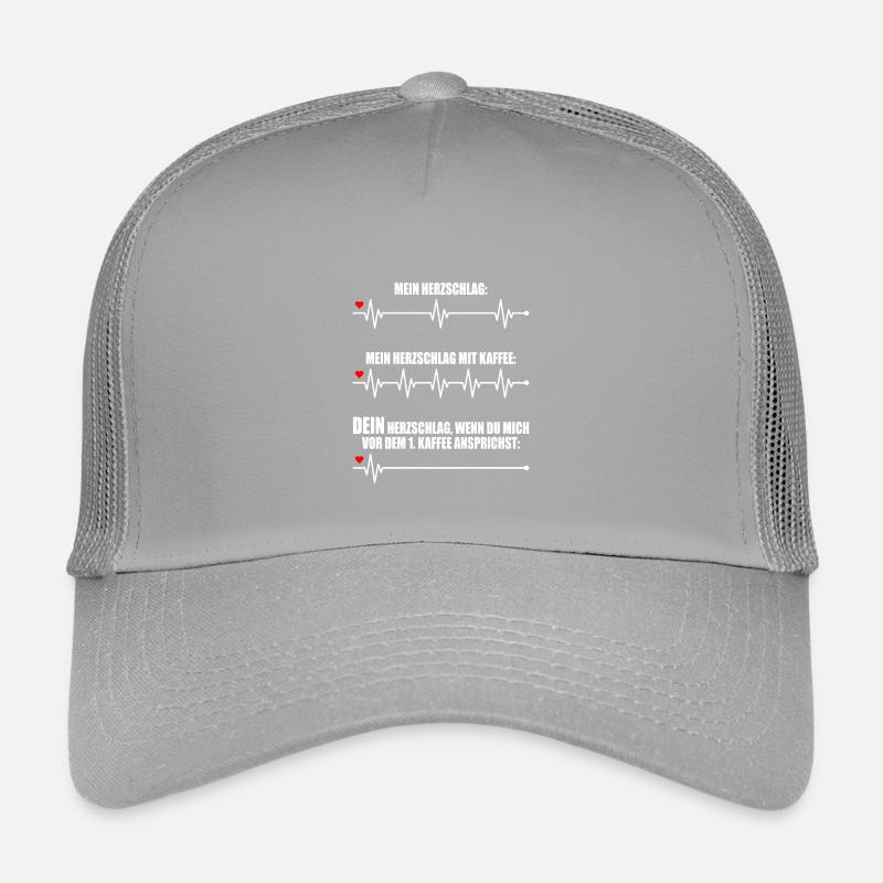 Kaffee Herzschlag Nicht Ansprechen Montag Büro Kinder Trucker-Cap