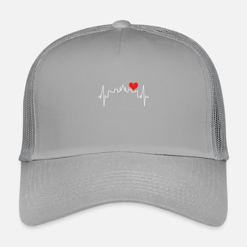 Budapest Skyline Herzschlag Ungarn Herz Budapester Kinder Trucker-Cap