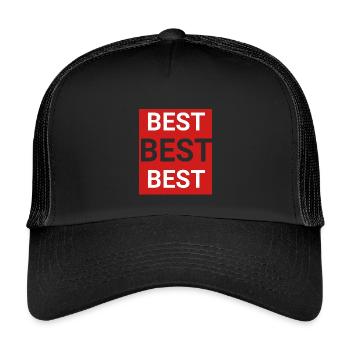 Meilleur - Casquette trucker enfant - noir/noir - Devant