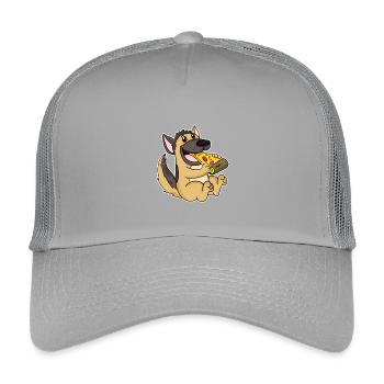 Pizza Berger Allemand - Casquette trucker enfant - gris clair - Devant