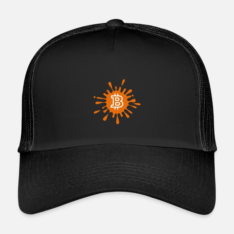 Bitcoin Crypto Cryptocurrency Splash Kinder Trucker-Cap